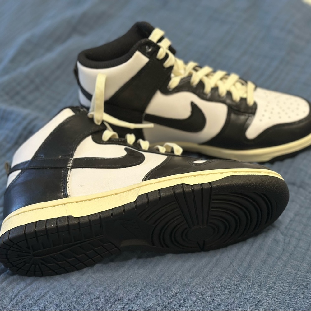 Nike Black and White High-Top Sneakers